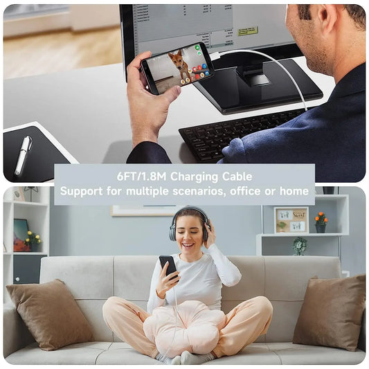 3PCS 100W 6A USB Type C USB Cable Super Fast Charing Line for Xiaomi Samsung Huawei Honor Quick Charge USB C Cables Data Cord